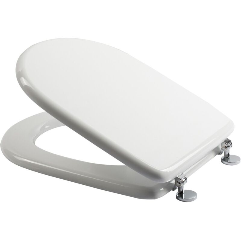 foto del prodotto idralite sedile wc bianco copriwater copriasse in mdf liscio con coperchio mod. aretusa fit
