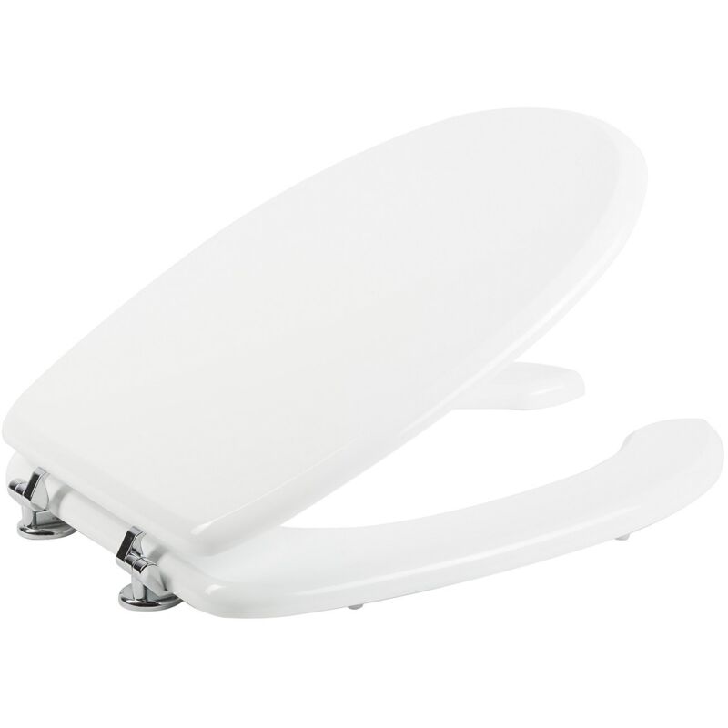 foto del prodotto idralite sedile wc bianco copriwater copriasse in mdf liscio con coperchio mod. for life