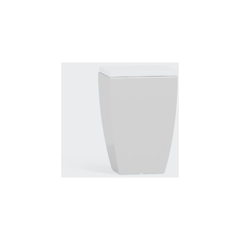 foto del prodotto idralite seduta in resina mod. fine 33x33 cm bianco