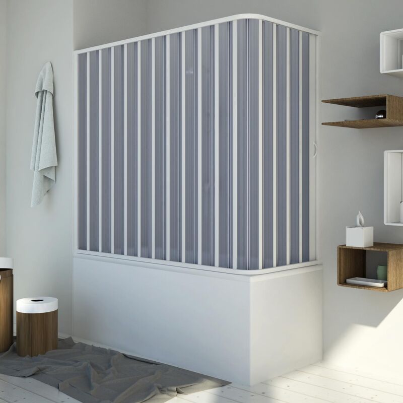 foto del prodotto idralite sopravasca in pvc a soffietto h 150 mod. santorini laterale 70x160 cm