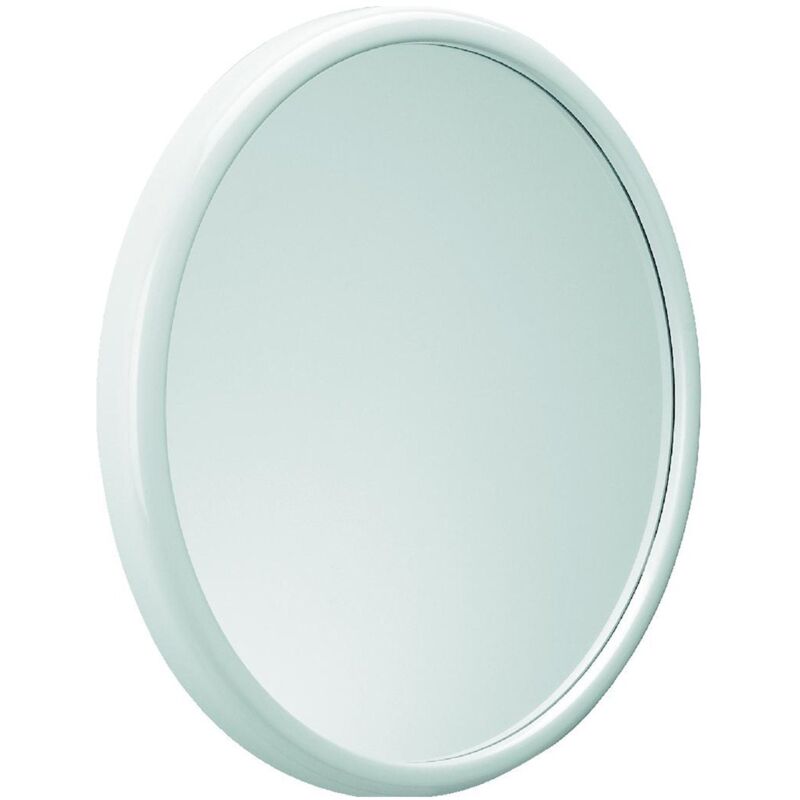foto del prodotto idralite specchio tondo bianco per bagno 50 specchiera da parete bagno mod. linea