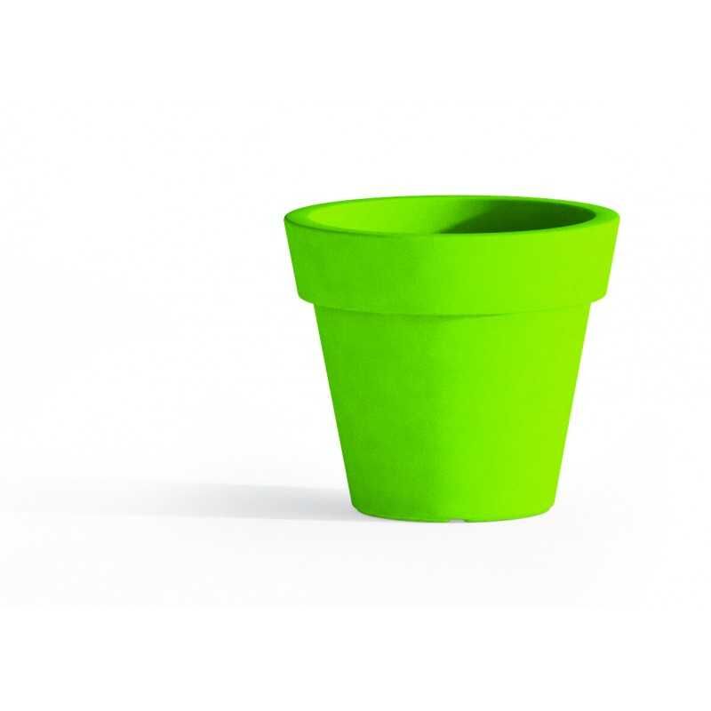 foto del prodotto idralite vaso in polimero monacis gemma verde 50 cm. h 44 cm.