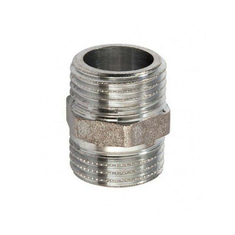 foto del prodotto idro bric nipple mm idro bric diametro 1 2x1 2 pollici cromato lucido smk n0965 c