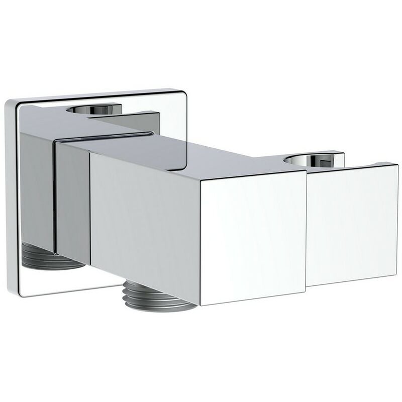 foto del prodotto idro bric presa d acqua snodabile in ottone con supporto doccetta quadra
