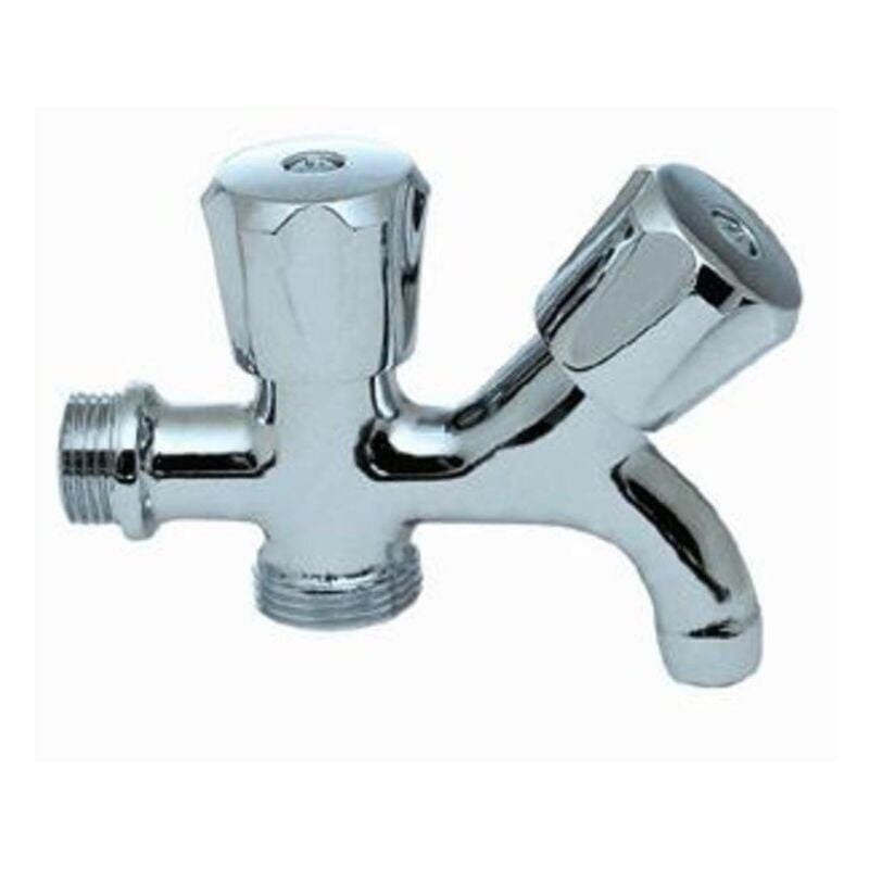 foto del prodotto idro bric - rubinetto a 2 maniglie con attacco lavatrice da 1 2 idrobric - idrobric