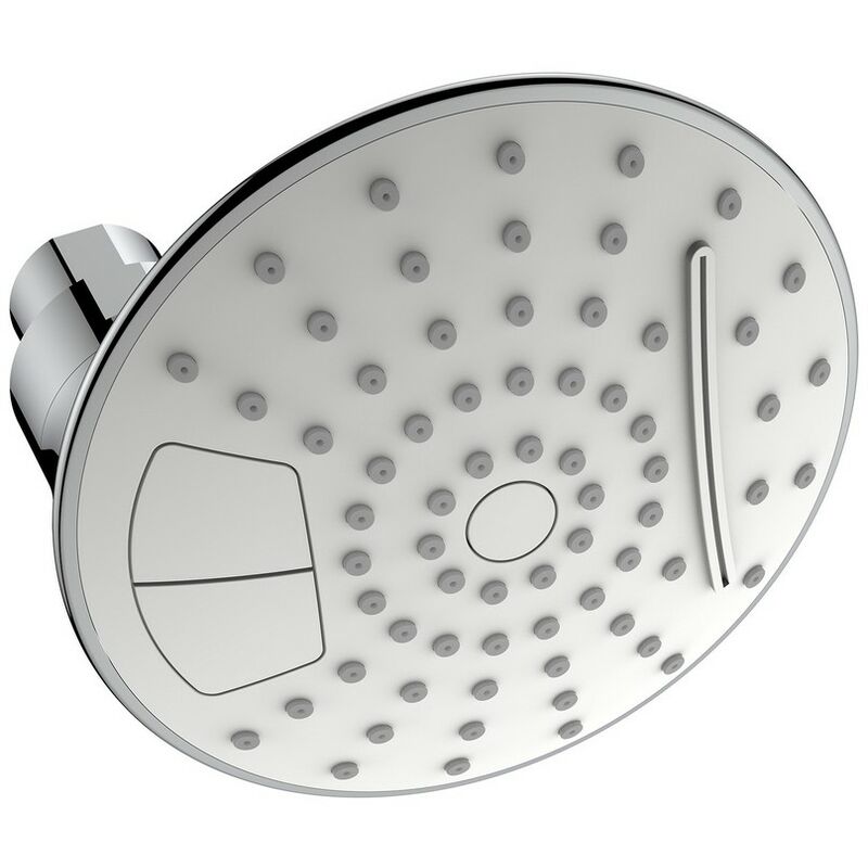 immagine 0 del prodotto idro bric soffione cromato e grigio con getto a cascata serie corf 