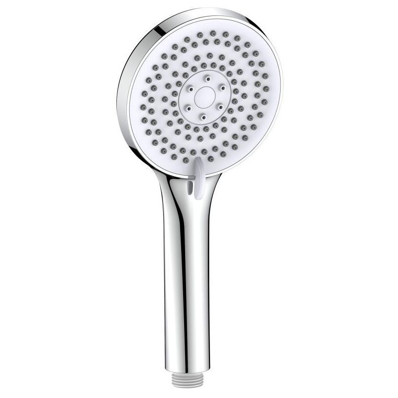 foto del prodotto idro bric - soffione per doccia idro-bric orion diametro 11cm 5 getti cromo bianco - sapdoc0264cr