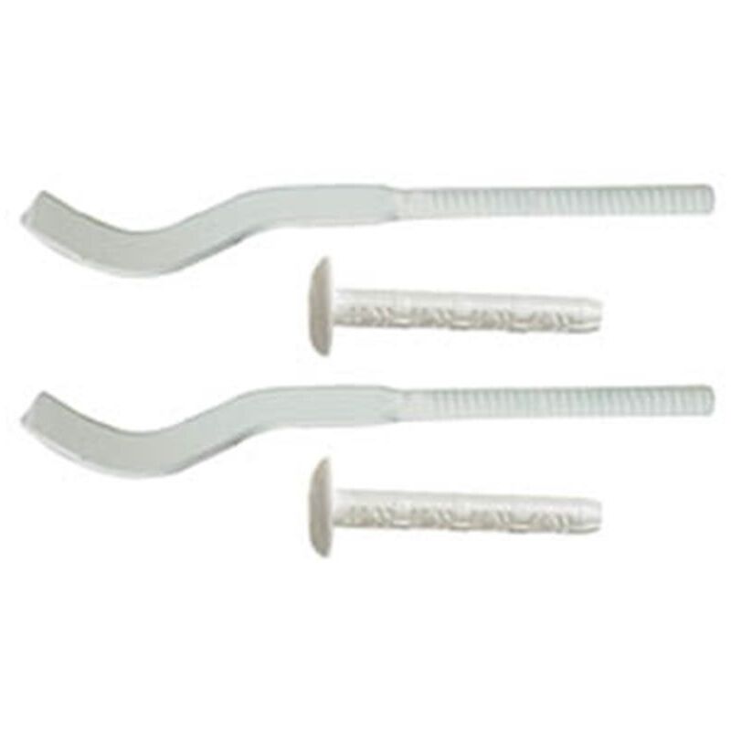 foto del prodotto idroblock coppia mensole piatte per radiatori alluminio tassello bianco