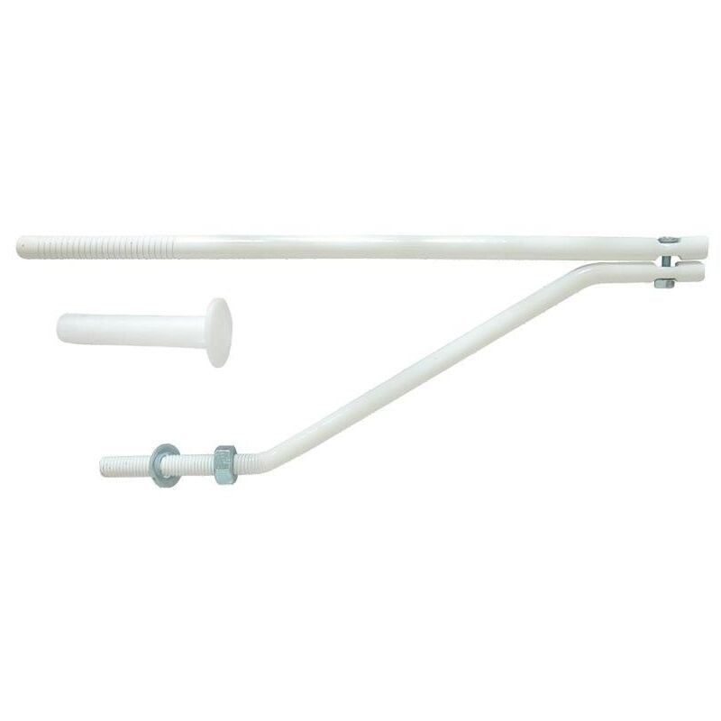 foto del prodotto idroblock - mensola con tassello per lavello e lavatoio bianco