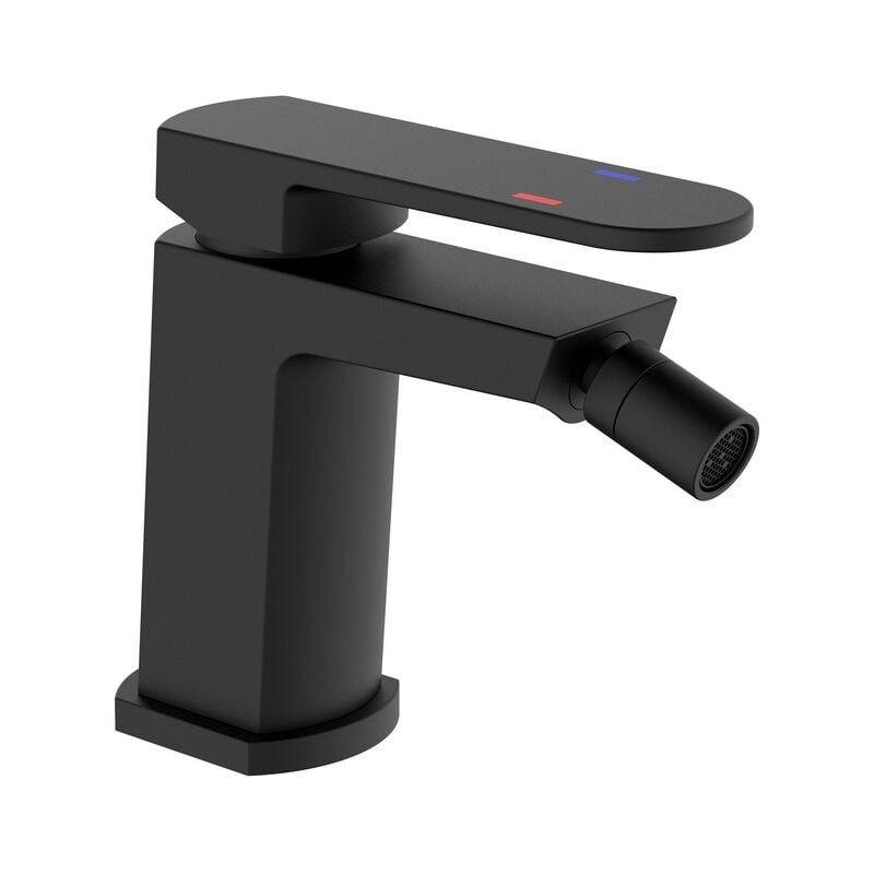 foto del prodotto idrobric miscelatore bidet serie rover nero con piletta click clack