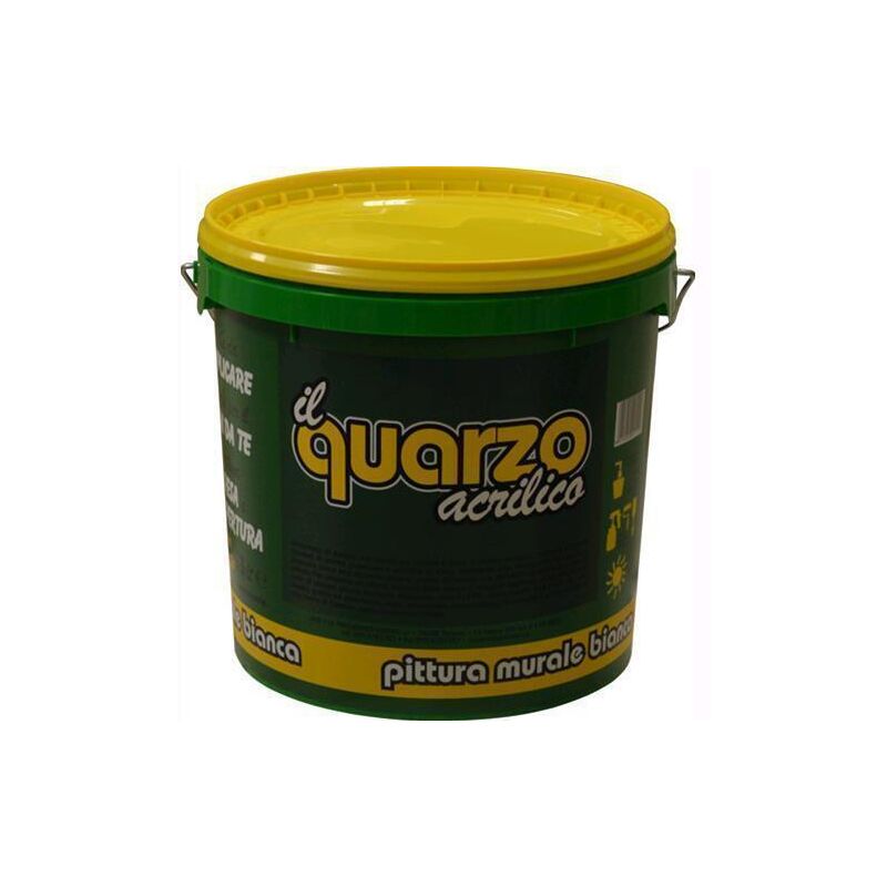 foto del prodotto idropittura al quarzo linea extra 13 lt per interni ed esterni colore bianco