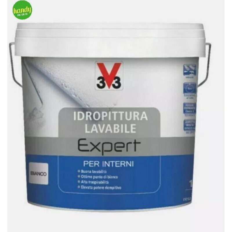 foto del prodotto idropittura lavabile expert v33 10l bianco