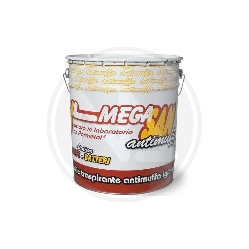 foto del prodotto idropittura lavabile traspirante megasan antimuffa laiv 4 lt bianco