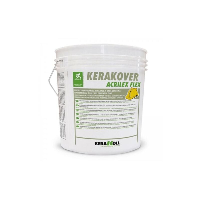 foto del prodotto idropittura organica minerale kerakover acrilex flex bianco 4lt