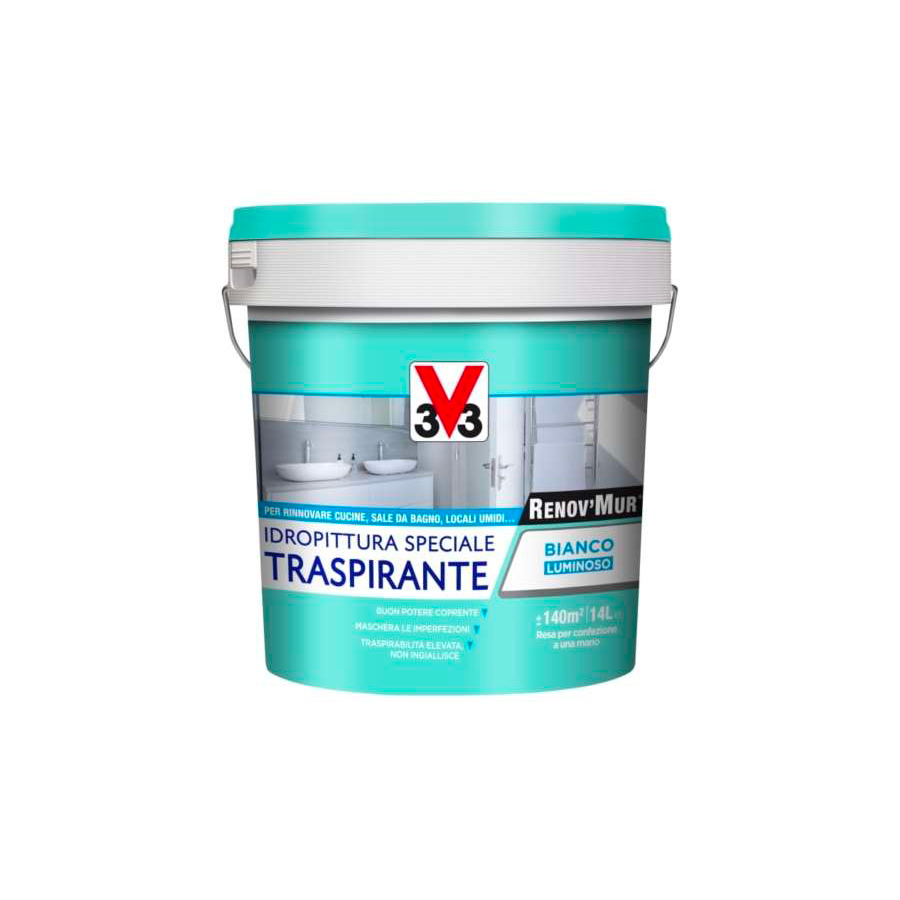foto del prodotto idropittura renovmur 14 lt lavabile