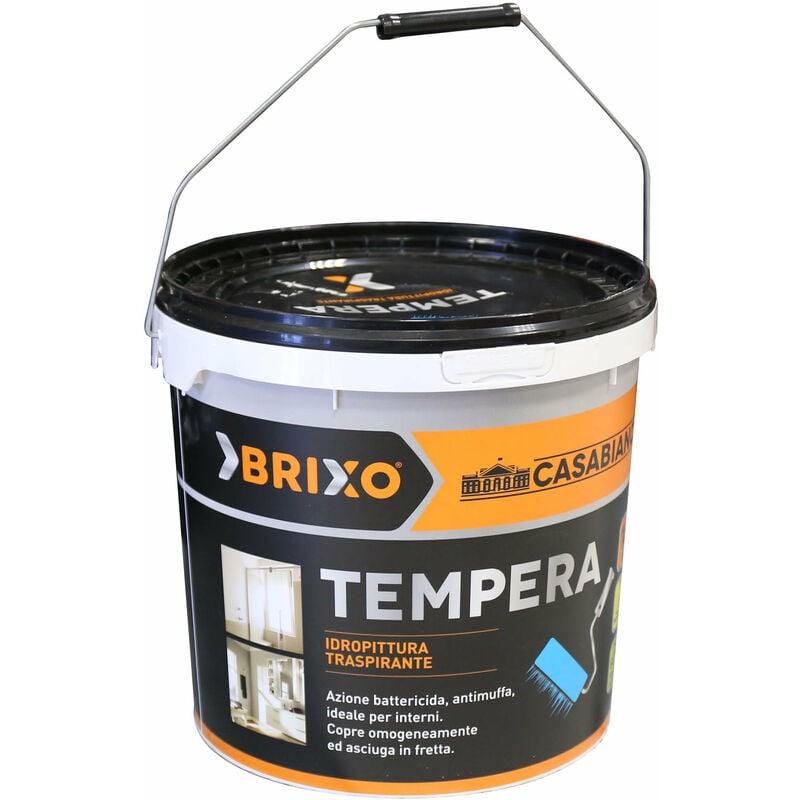 foto del prodotto idropittura tempera brixo casabianca 2.5 lt.