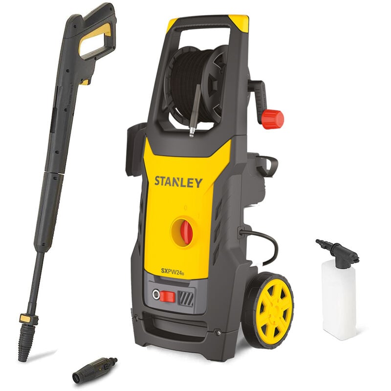 foto del prodotto idropulitrice ad alta pressione stanley sxpw24b 2400 w, pressione 170 bar, portata 500 l h 