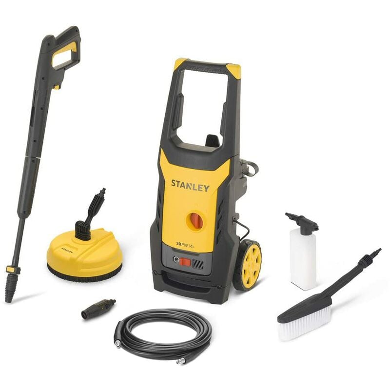 foto del prodotto idropulitrice ad alta pressione sxpw14pe con patio cleaner e spazzola fissa 1400 w, 110 bar, 390 l h stanley