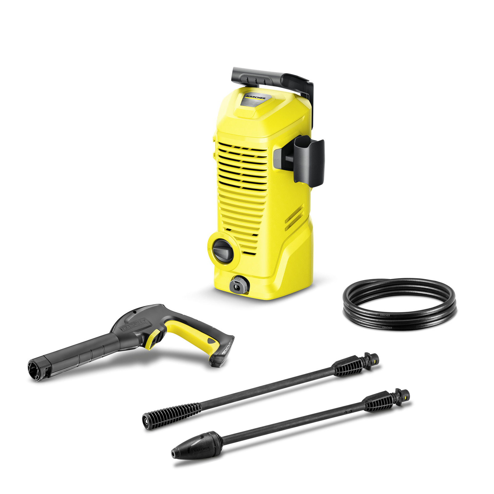 foto del prodotto idropulitrice k2 110 bar leggera e compatta per lavaggi perfetta per biciclette e mobili da esterno karcher