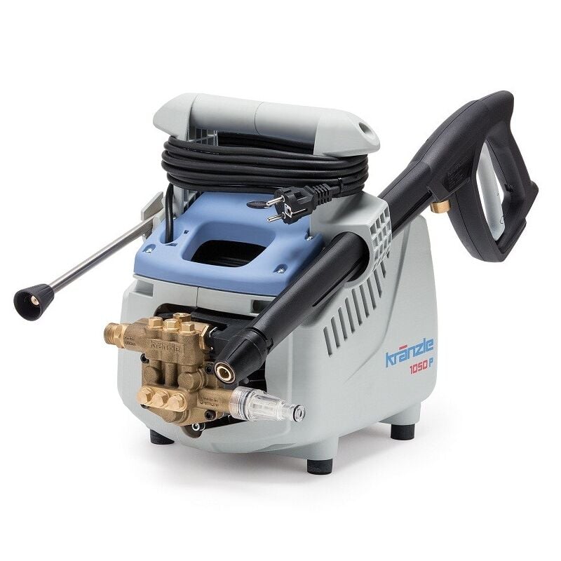 foto del prodotto idropulitrice kr nzle k 1050 p con tubo flessibile ad alta pressione da 8 m lancia a getto in acciaio inox