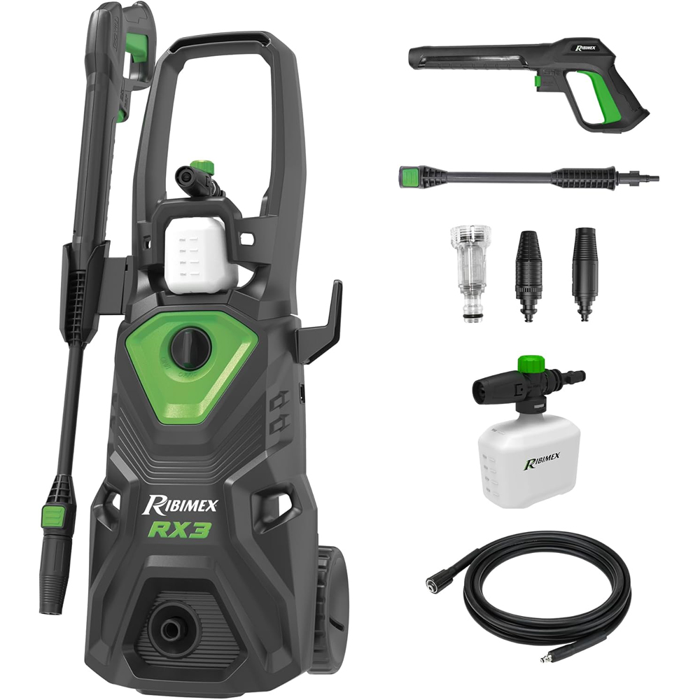 foto del prodotto idropulitrice rx3 1800w 145bar portata max 450 lt/h con accessori ribimex
