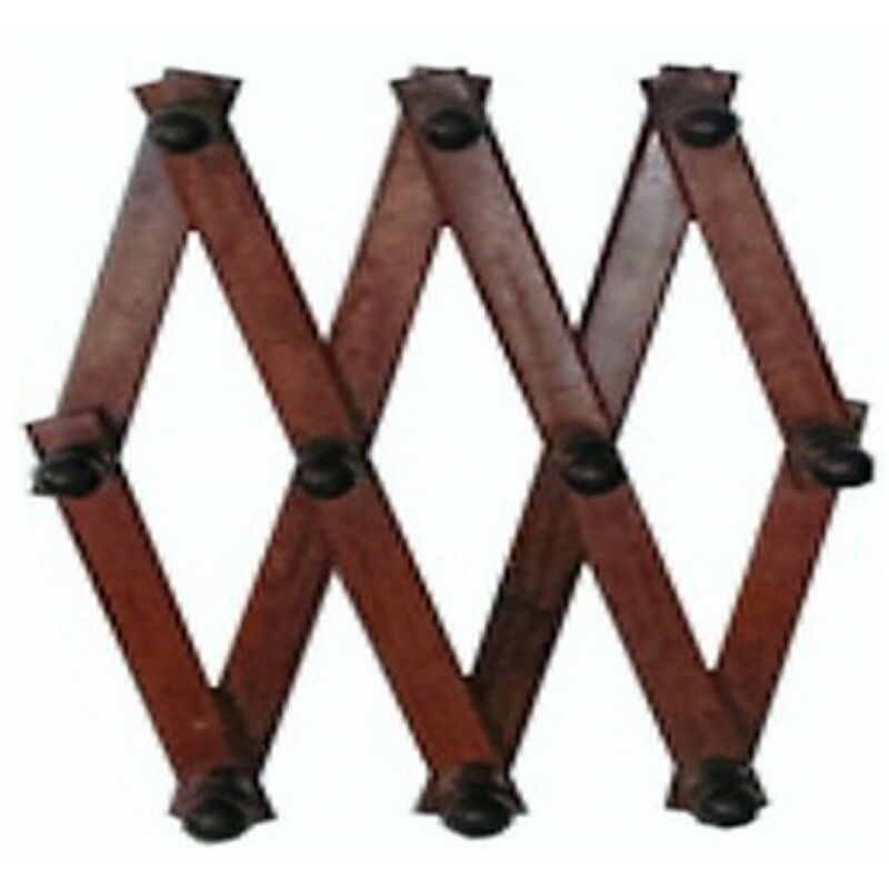 foto del prodotto idroweb appendiabito estensibile in legno scuro 4 posti