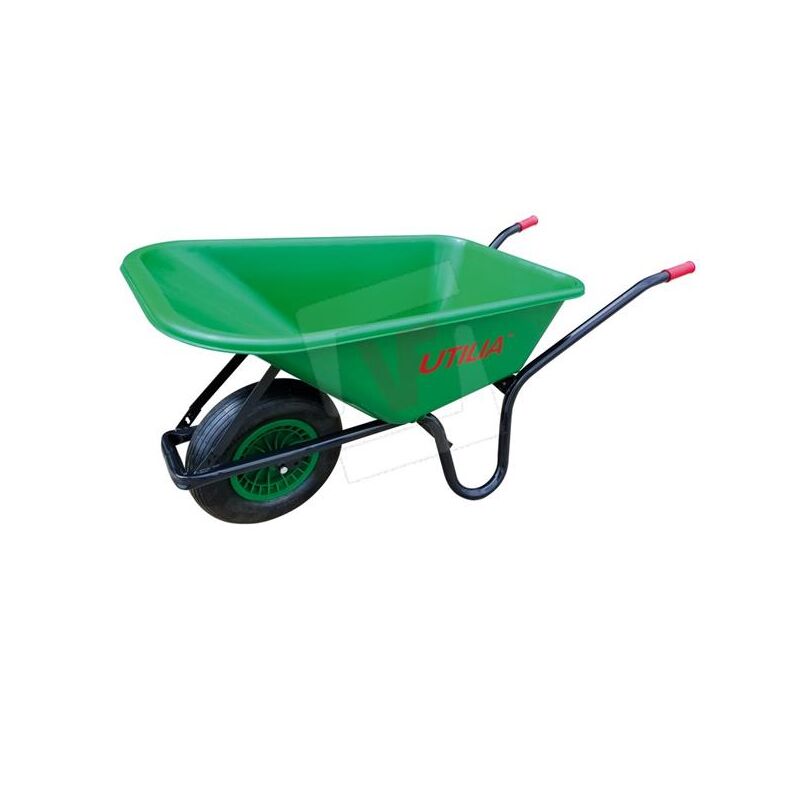 foto del prodotto idroweb carriola con vasca in plastica col. verde lt. 100 carriole