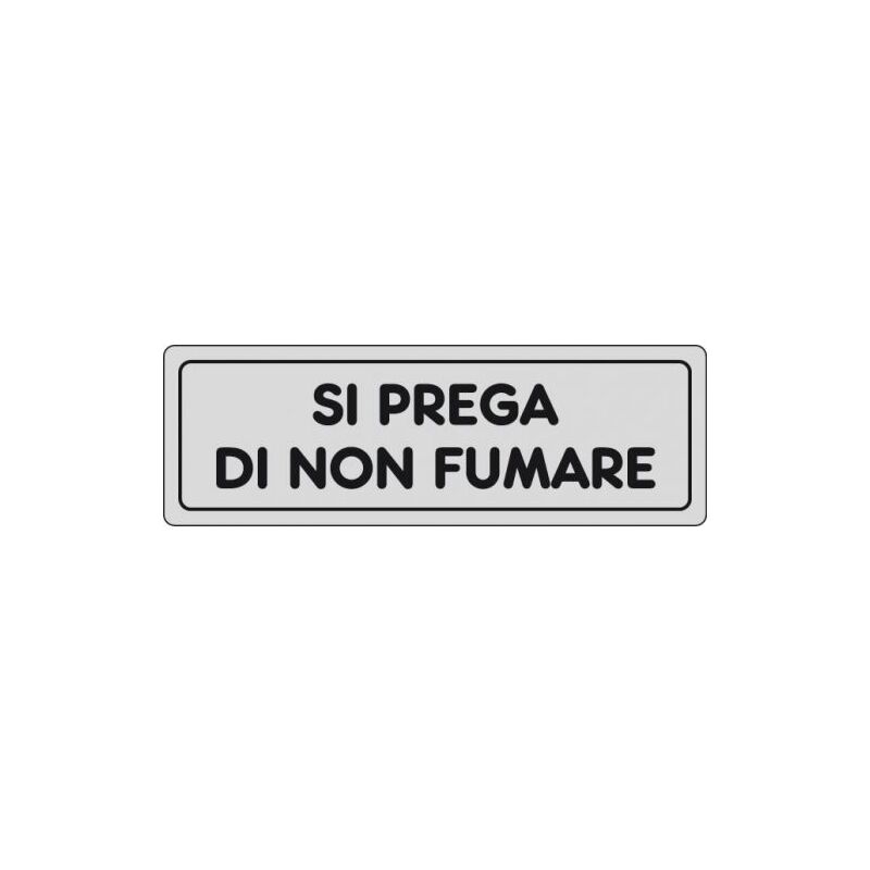 foto del prodotto idroweb etic. ades. 150x50 si prega non fumare 10 pz