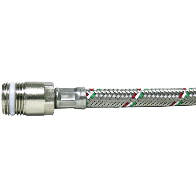 foto del prodotto idroweb - flessibile in acciaio inox maschio prolungato femmina modello flexcore cm40 m.f.3 8 - attacco maschio prolungato neoperl