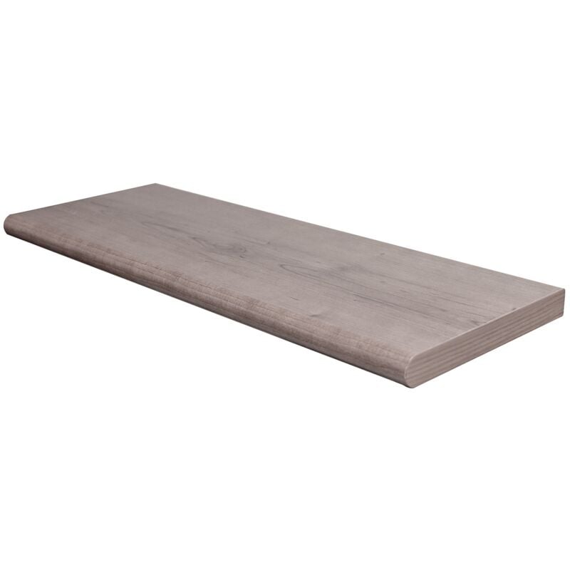 foto del prodotto idroweb mensola da muro sospesa in legno con bordo arrotondato fissaggio con tasselli a scomparsa noce 40 x 20 x 1.8 cm