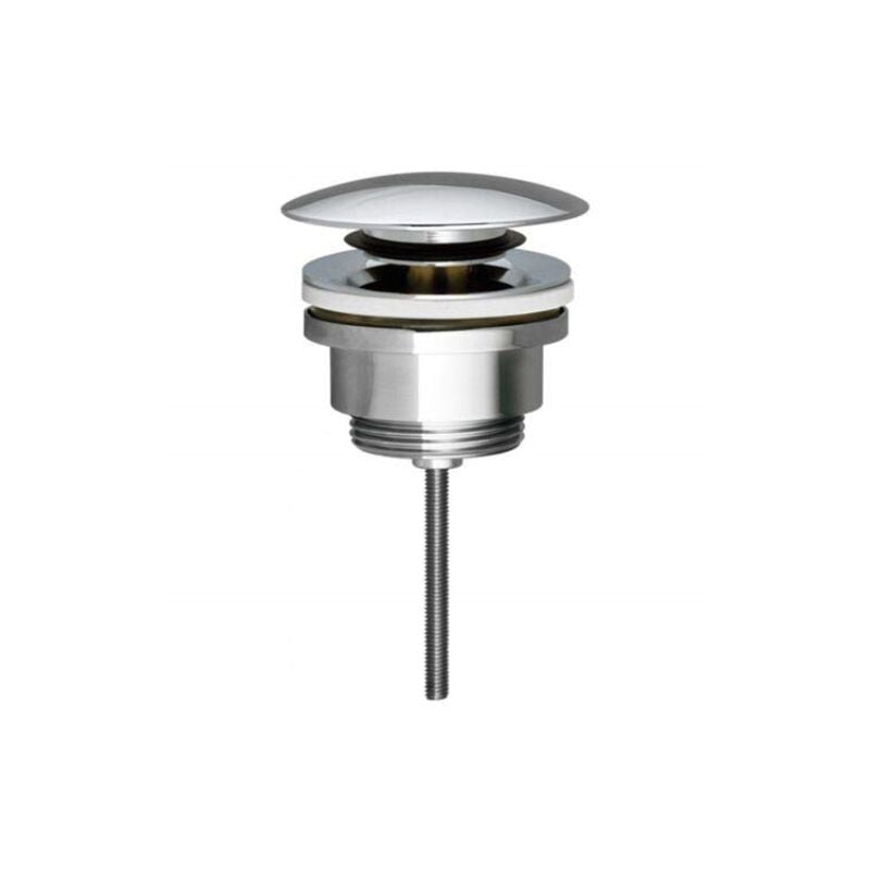 foto del prodotto idroweb piletta scarico click clack lavabo senza troppo pieno con vite universale cromo