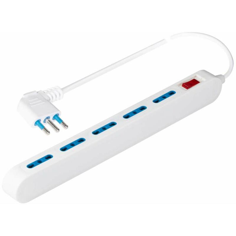 foto del prodotto idroweb presa multipla spaziozero plus 250v 5 prese 10 16a 2p t 1,5 metri