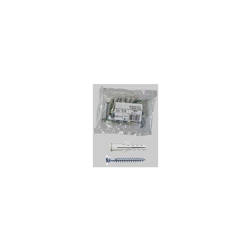 foto del prodotto idroweb tassello con vite e bordo avb tc in busta 8x40, vite 5x45 conf. 10 pezzi