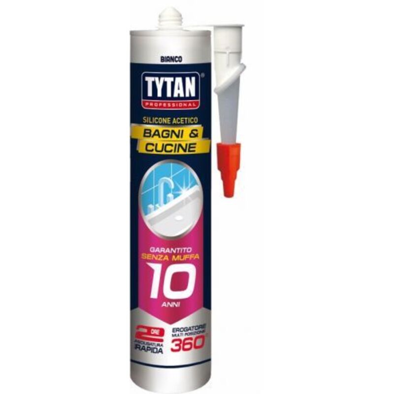 foto del prodotto idroweb tytan silicone acetico bagni e cucine ml. 280 trasparente 12 pz
