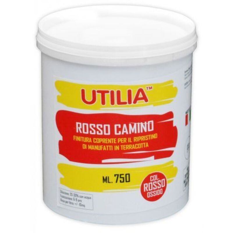 foto del prodotto idroweb utilia idropittura cotto e mattoni rosso camino ml. 750 6 pz