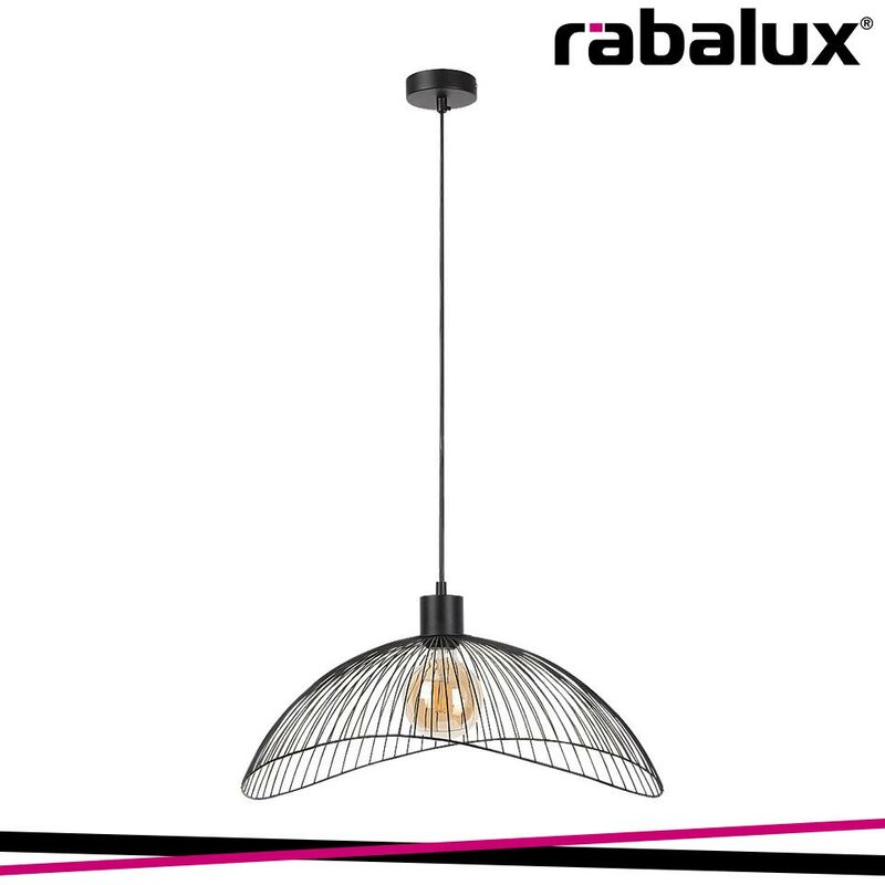 foto del prodotto iduna, metal pendant lamp , e27 1xmax 60w, matt black