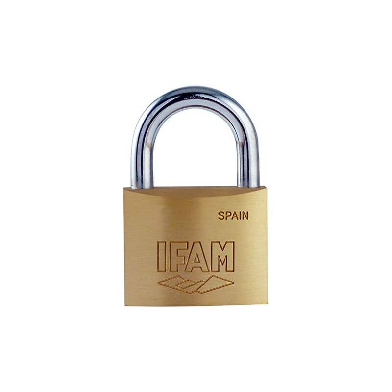 foto del prodotto ifam k30 lucchetto in ottone da 30 mm con 2 chiavi normali ad arco