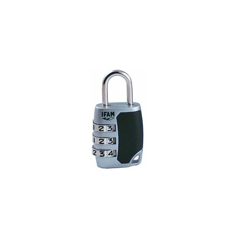 foto del prodotto ifam lucchetto c25s. zinco. 26 mm. 3 mm. arco con combinazione.