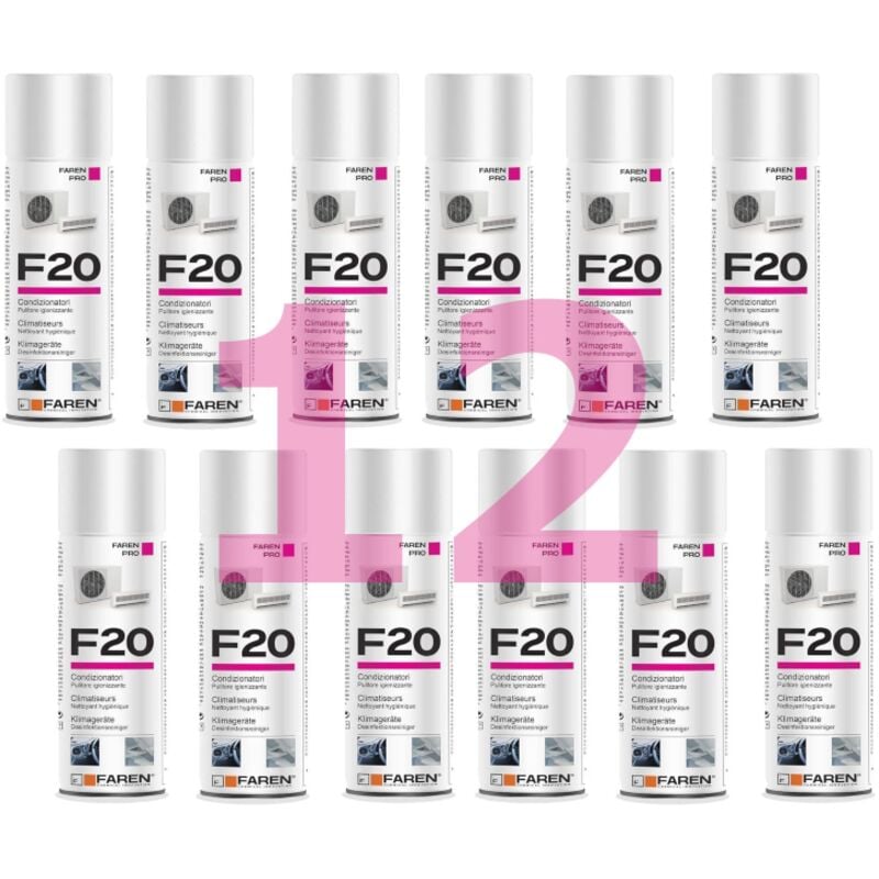 foto del prodotto igienizzante climatizzatori f20 spray 400ml. prezzo per 1 pezzo.