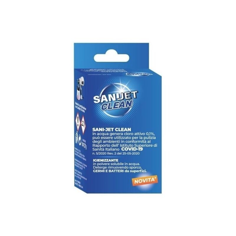 foto del prodotto igienizzante in polvere ariete sani jet clean 10 bustine 70 grammi