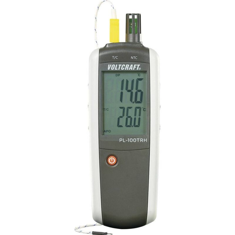 foto del prodotto igrometro voltcraft pl 100trh 0 ur 100 ur 200 c 1372 c calibrato di fabbrica senza certificato