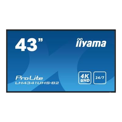 foto del prodotto iiyama lh4341uhs b2 visualizzatore di messaggi 108 cm 42.5 lcd 500 cd m 4k ultra hd processore integrato android 8.0 18 7