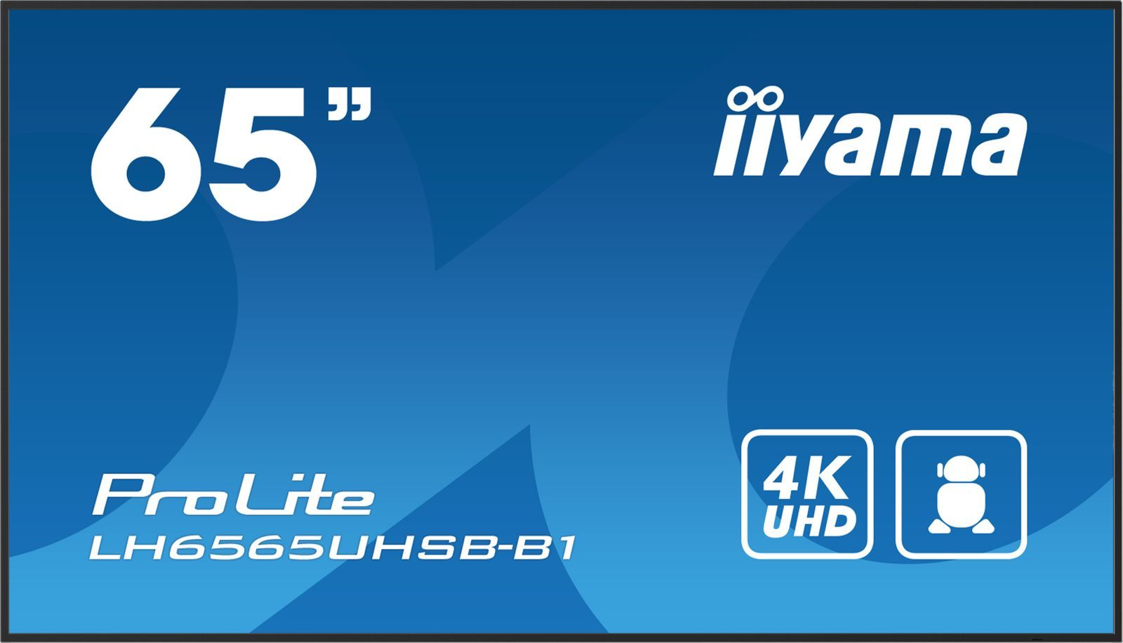 foto del prodotto iiyama prolite pannello piatto per segnaletica digitale 163,8 cm 64.5 lcd wi fi 500 cd m 4k ultra hd nero processore integrato android 11 24 7