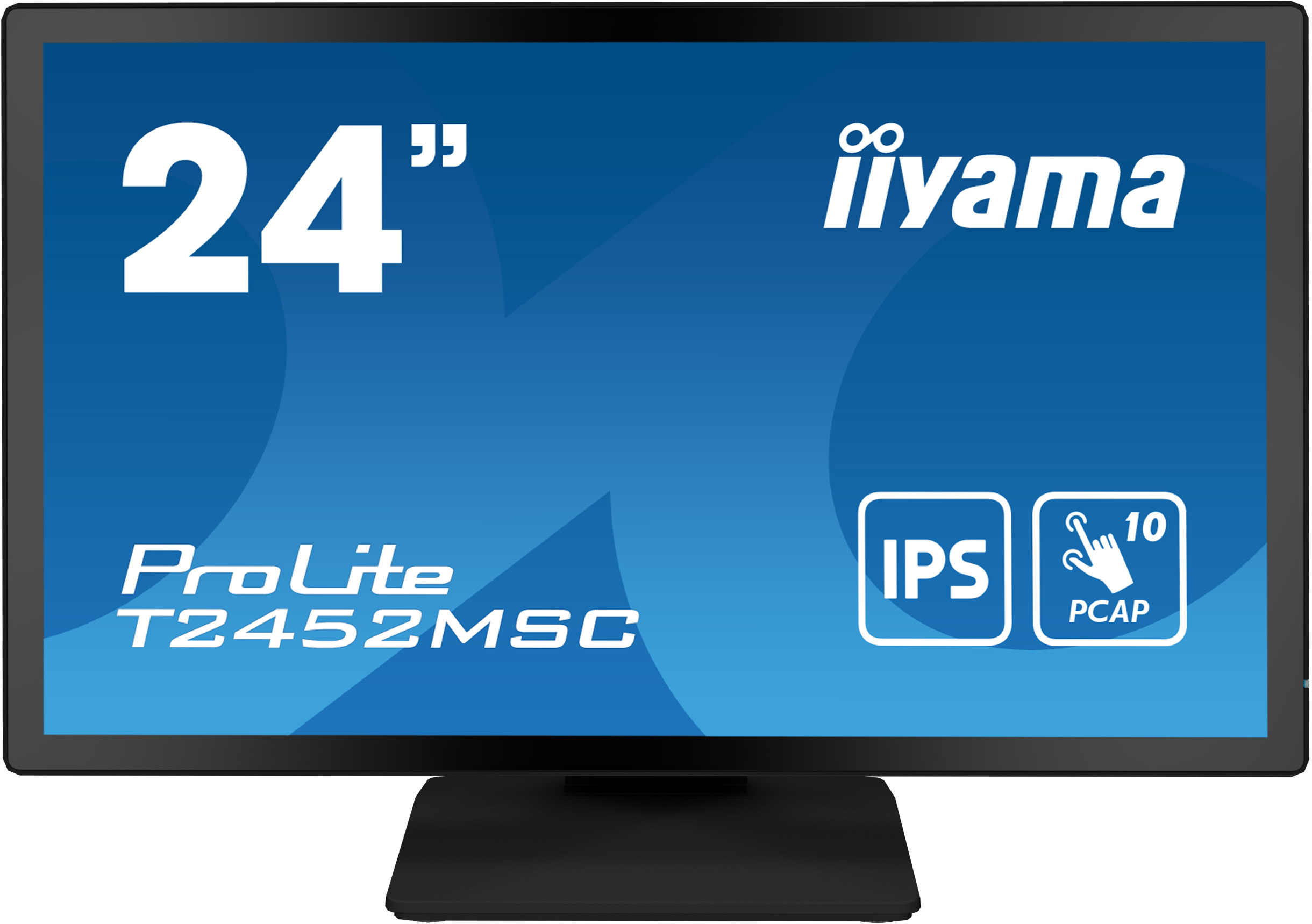 foto del prodotto iiyama prolite t2452msc b1 monitor pc 60,5 cm 23.8 1920 x 1080 pixel full hd lcd touch screen multi utente nero