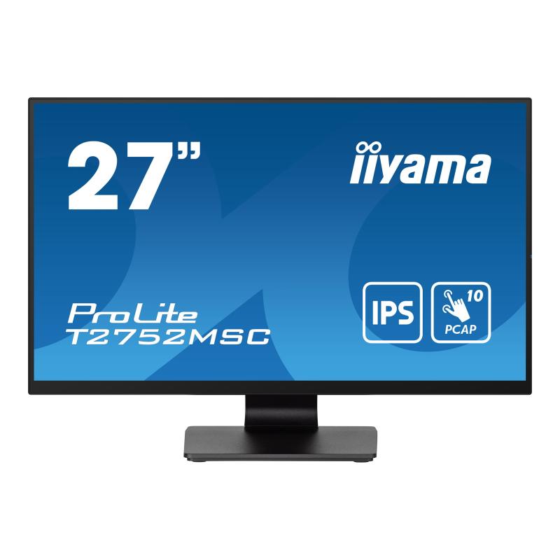 foto del prodotto iiyama prolite t2752msc b1 monitor pc 68,6 cm 27 1920 x 1080 pixel full hd led touch screen nero
