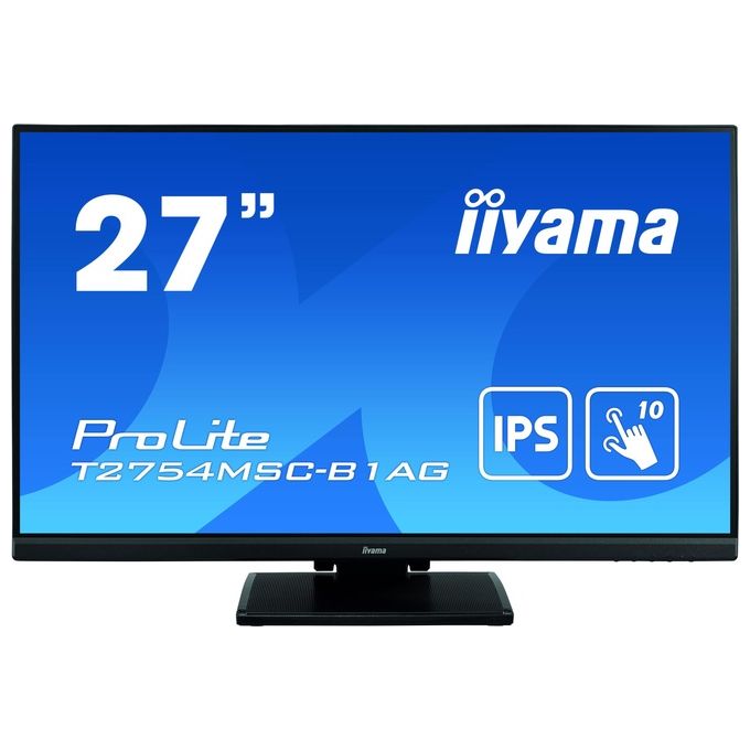 foto del prodotto iiyama prolite t2754msc-b1ag monitor pc 27'' 1920x1080 pixel full hd led touch screen multi utente nero