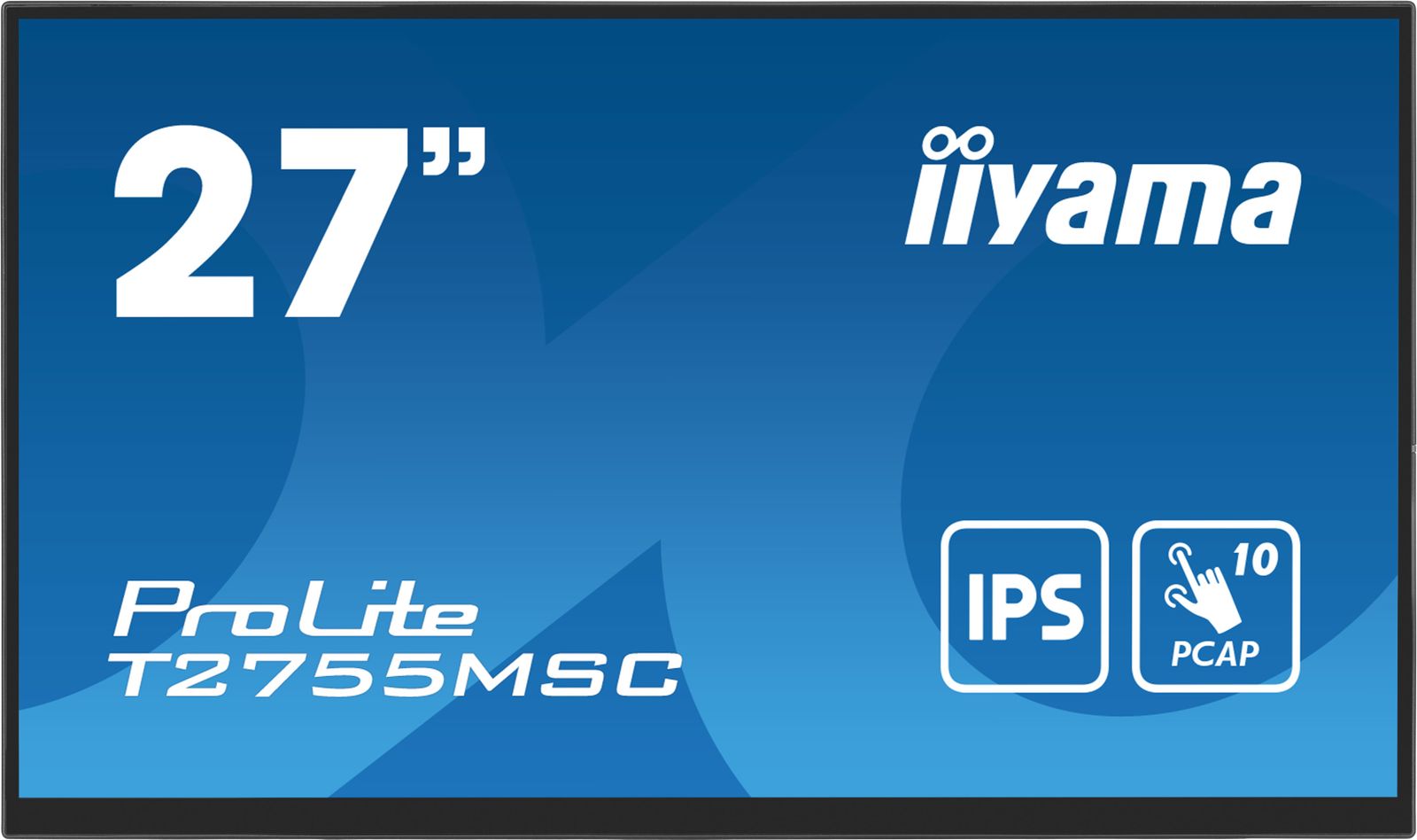 foto del prodotto iiyama prolite t2755msc b1 monitor pc 68,6 cm 27 1920 x 1080 pixel full hd led touch screen da tavolo nero