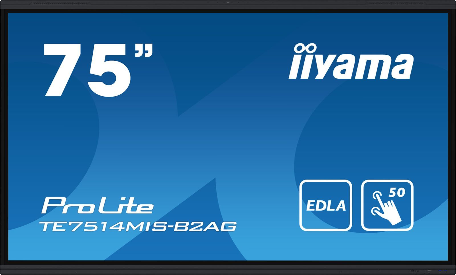 foto del prodotto iiyama prolite te7514mis b2ag pannello piatto per segnaletica digitale 190,5 cm 75 lcd wi fi 435 cd m 4k ultra hd nero touch screen processore integrato android 24 7