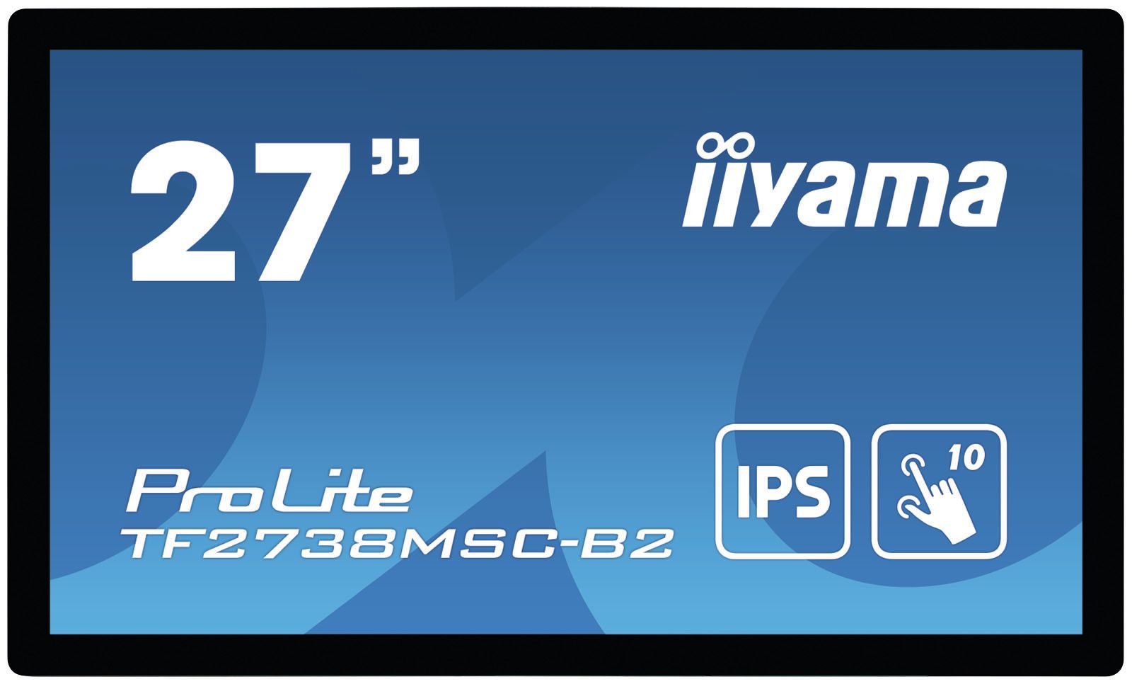 foto del prodotto iiyama prolite tf2738msc b2 monitor pc 68,6 cm 27 1920 x 1080 pixel full hd led touch screen multi utente nero