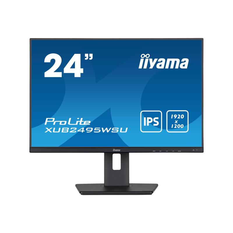 foto del prodotto iiyama prolite xub2495wsu b5 monitor pc 61,2 cm 24.1 1920 x 1200 pixel wuxga lcd nero